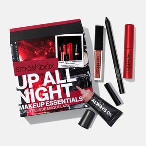 NIB Smashbox Up All Nigh Lip Eye Liner Shadow Mascara Makeup Essentials Kit
